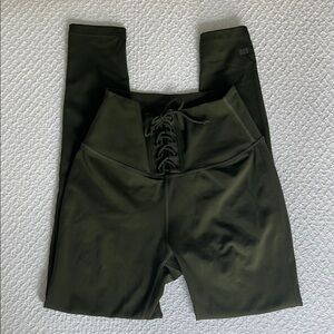 Splits59 Glenda High-Waisted Olive Green Leggings